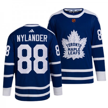 Toronto Maple Leafs Trikot William Nylander 88 Adidas 2022-23 Blau Reverse Retro 2.0 Authentic - Herren